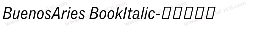 BuenosAries BookItalic字体转换